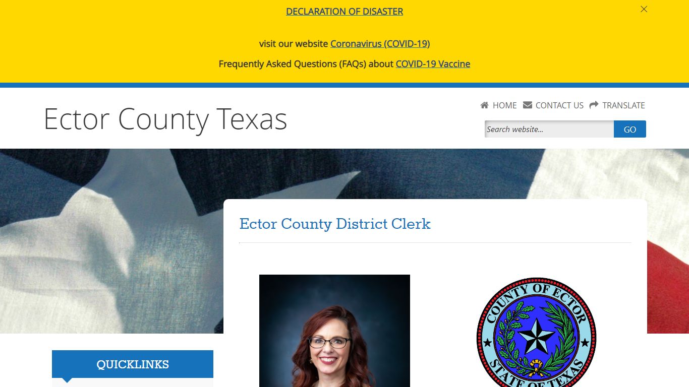 Welcome to Ector County District Clerk Webpage!